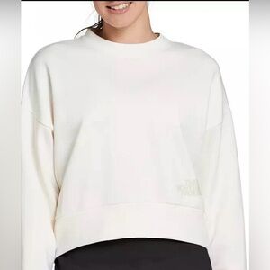 The North Face Horizon Fleece Crewneck Sweatshirt Gardenia White Medium